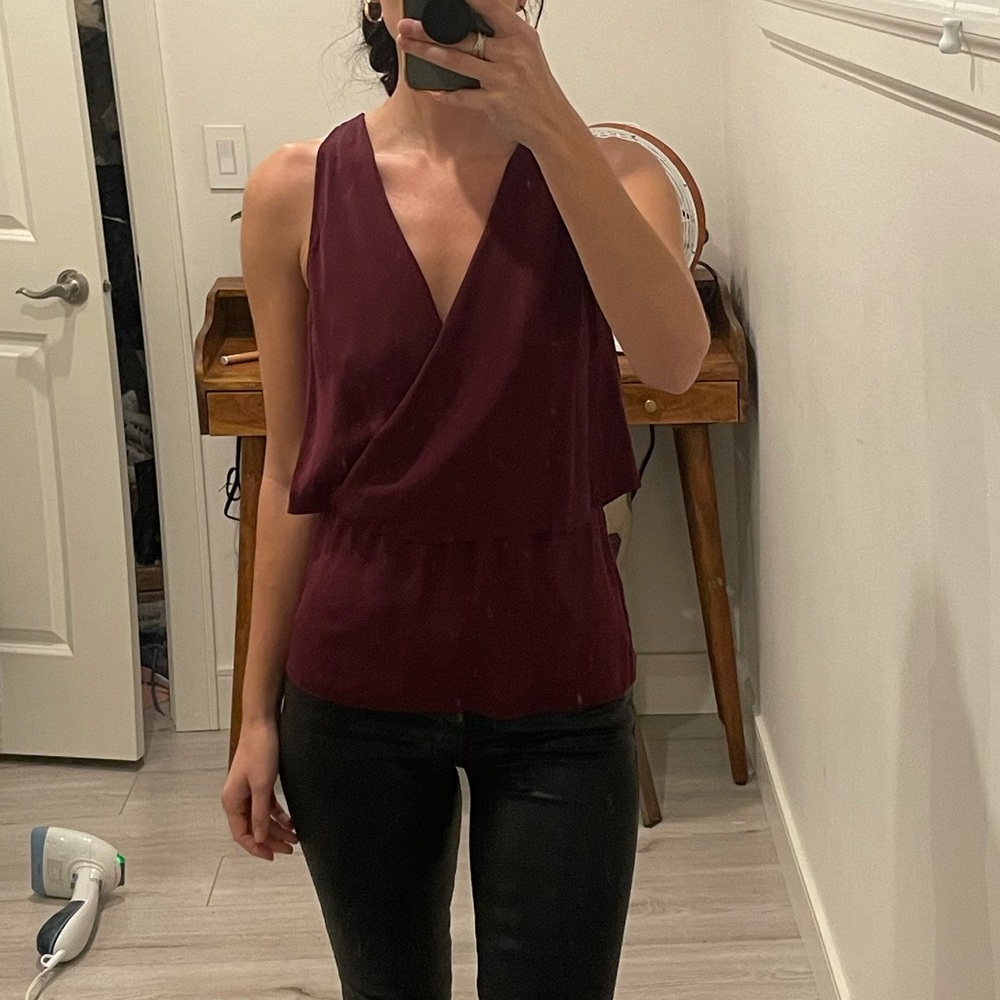 Theory 100% Silk Tank Blouse